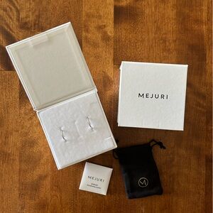 Mejuri small silver hoops